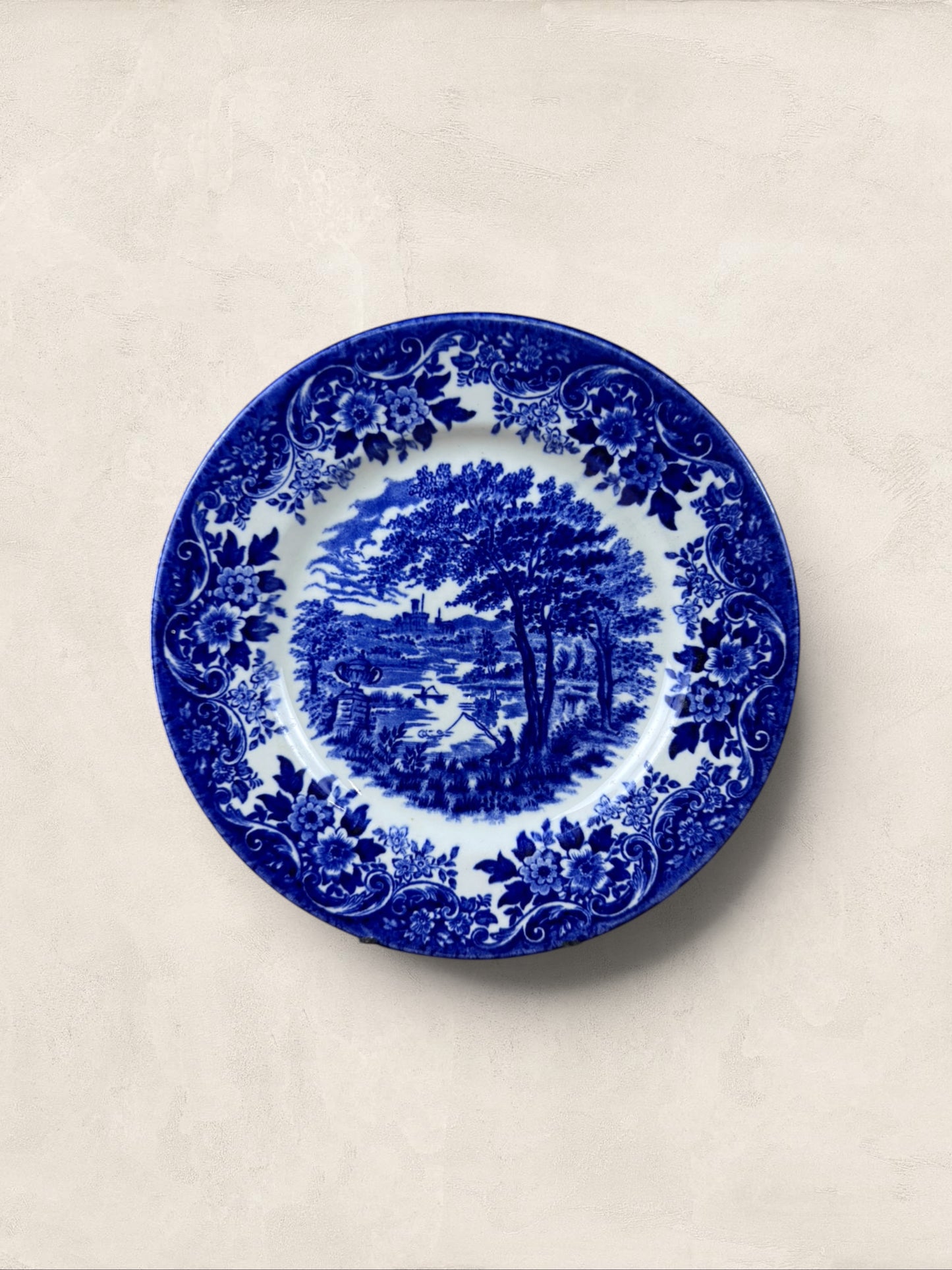 Two English Churchill Blue and White Side Plates