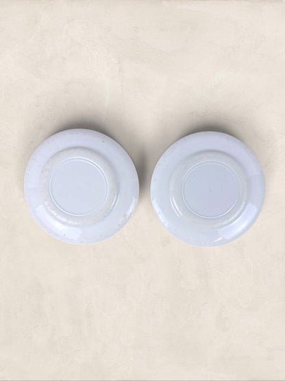 Two English Churchill Blue and White Side Plates