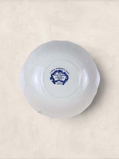 English Royal Worcester & Spode “Avon Scenes” Blue & White Dinner Plate