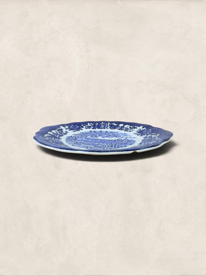 English Royal Worcester & Spode “Avon Scenes” Blue & White Dinner Plate