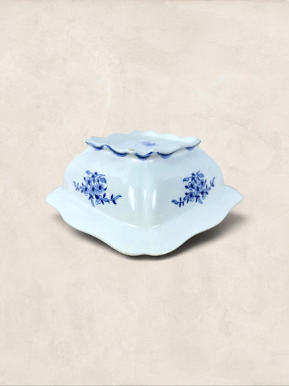 English Blue and White Transferware Serving Dish