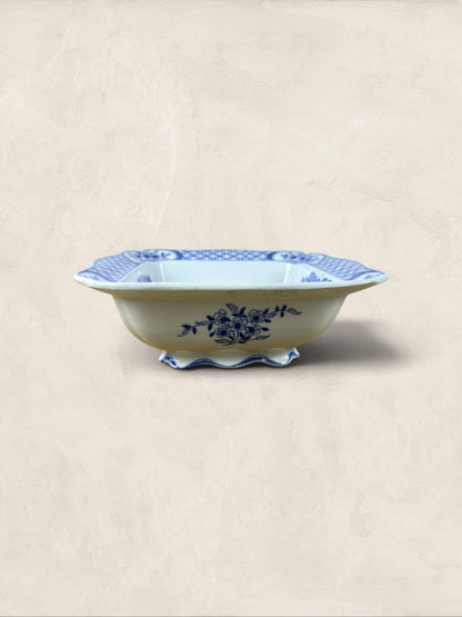 English Blue and White Transferware Serving Dish