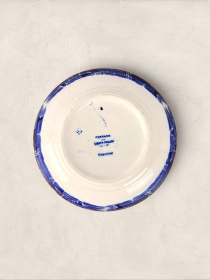 English W. H. Grindley Ferrara Blue & White Transferware Serving Bowl