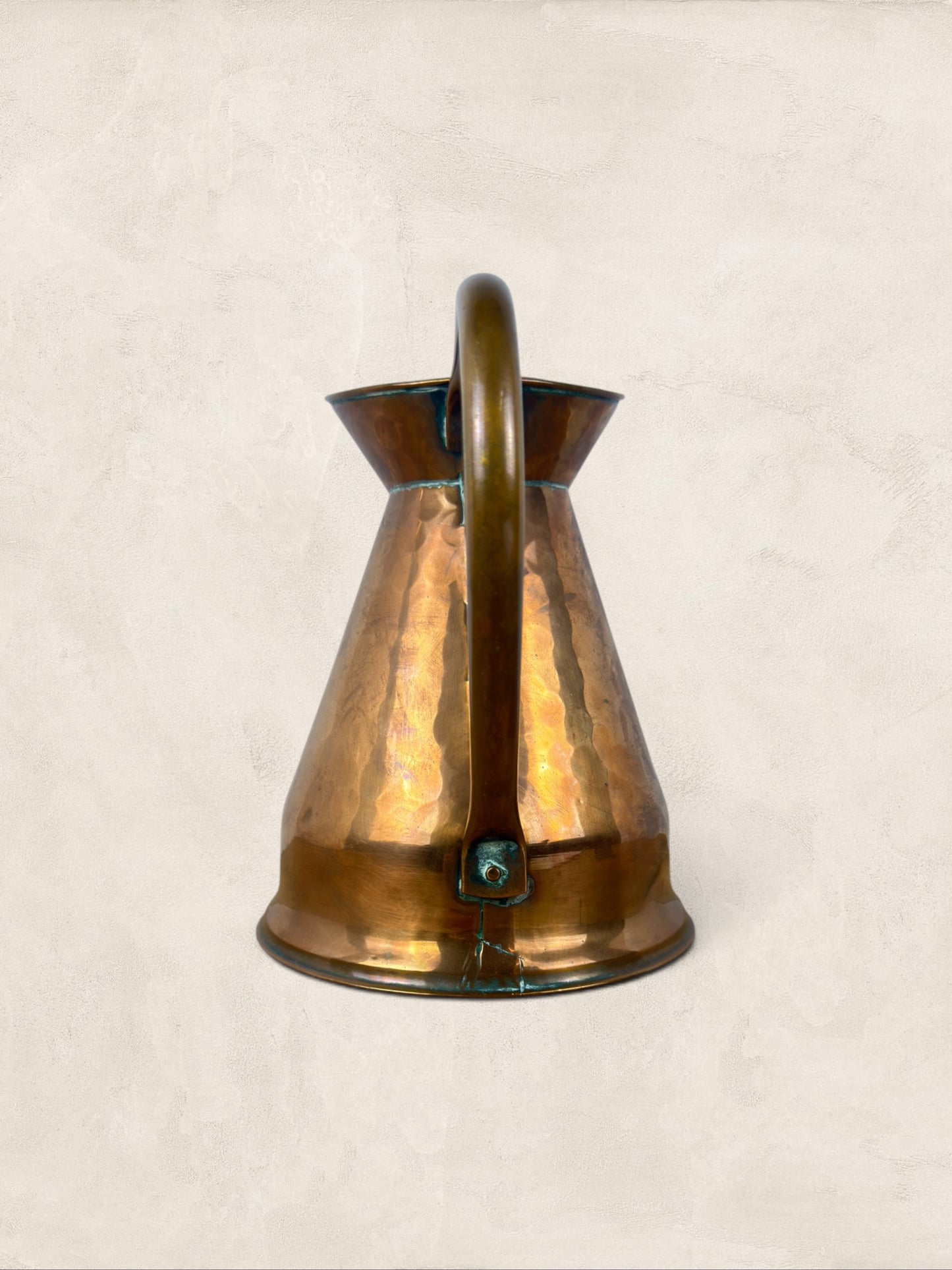 English Hammered Copper Water Ewer