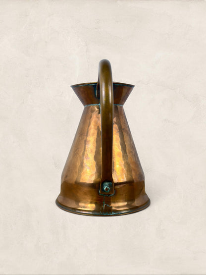 English Hammered Copper Water Ewer