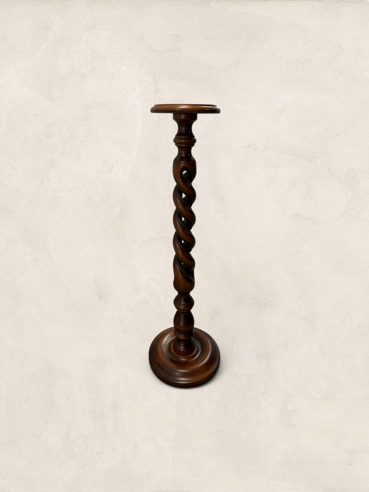 Large Barley Twist Wooden Plant Stand