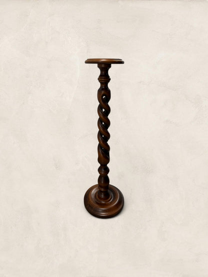 Large Barley Twist Wooden Plant Stand