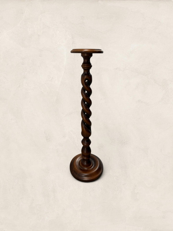 Large Barley Twist Wooden Plant Stand