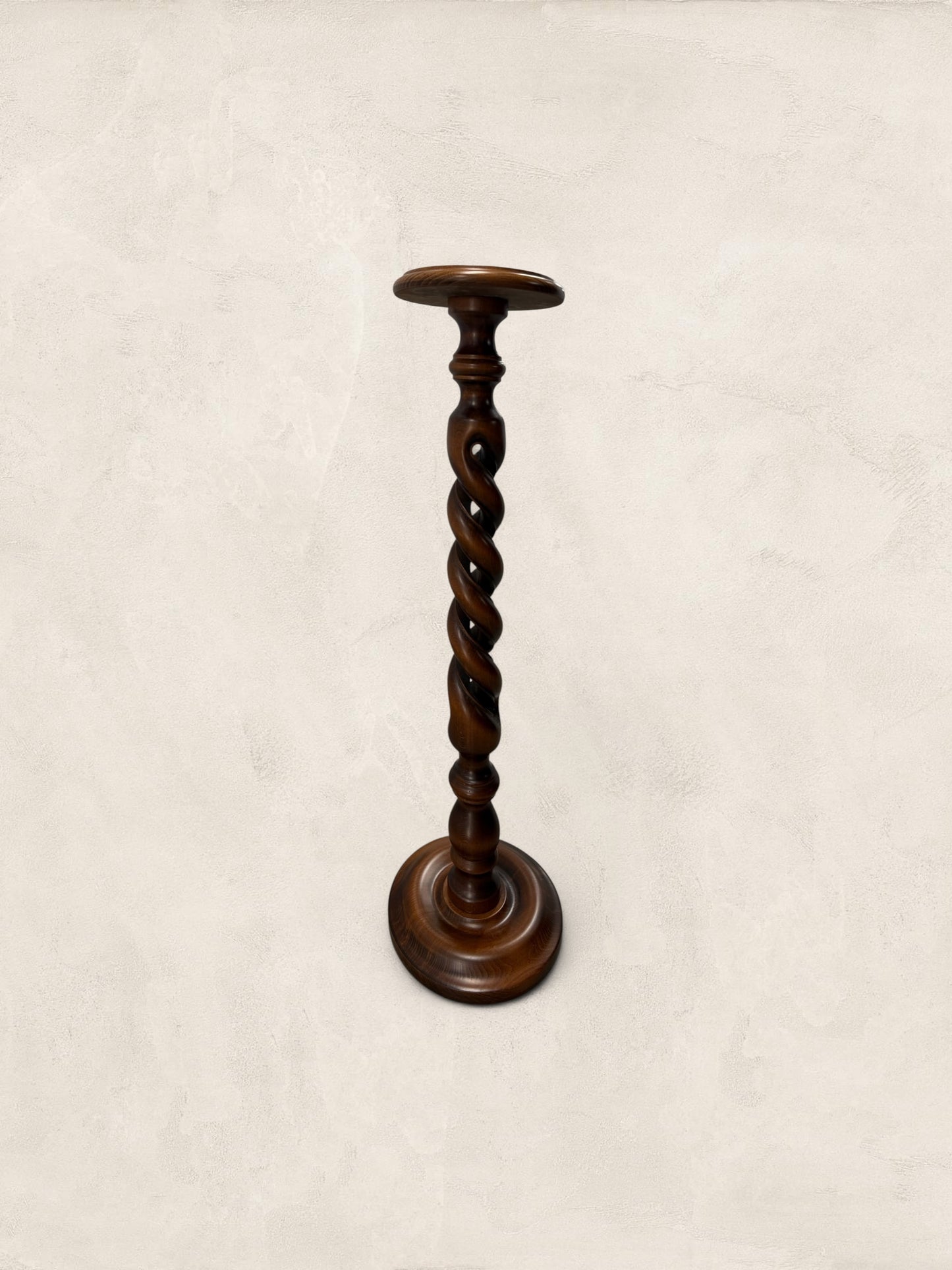 Large Barley Twist Wooden Plant Stand