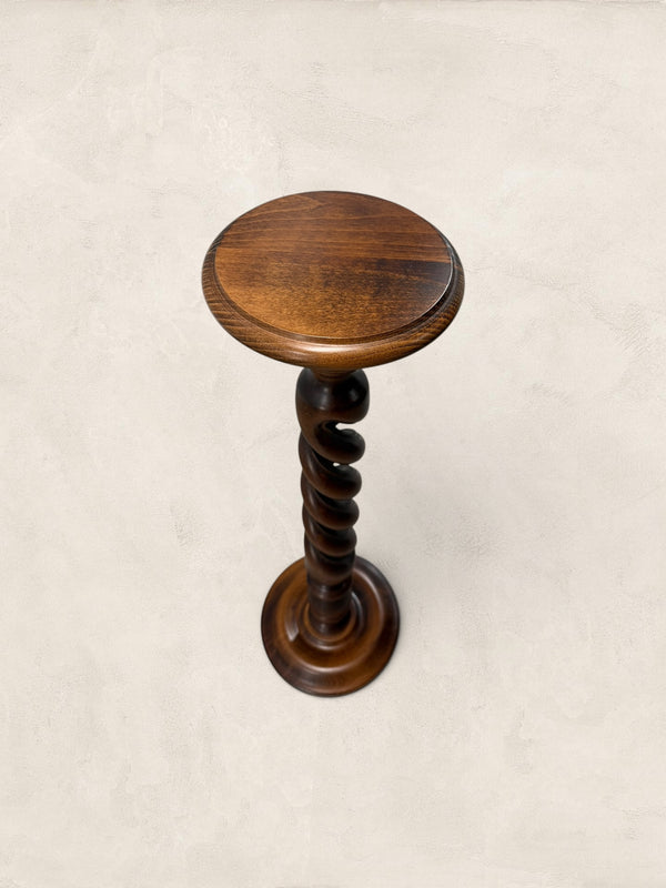 Large Barley Twist Wooden Plant Stand