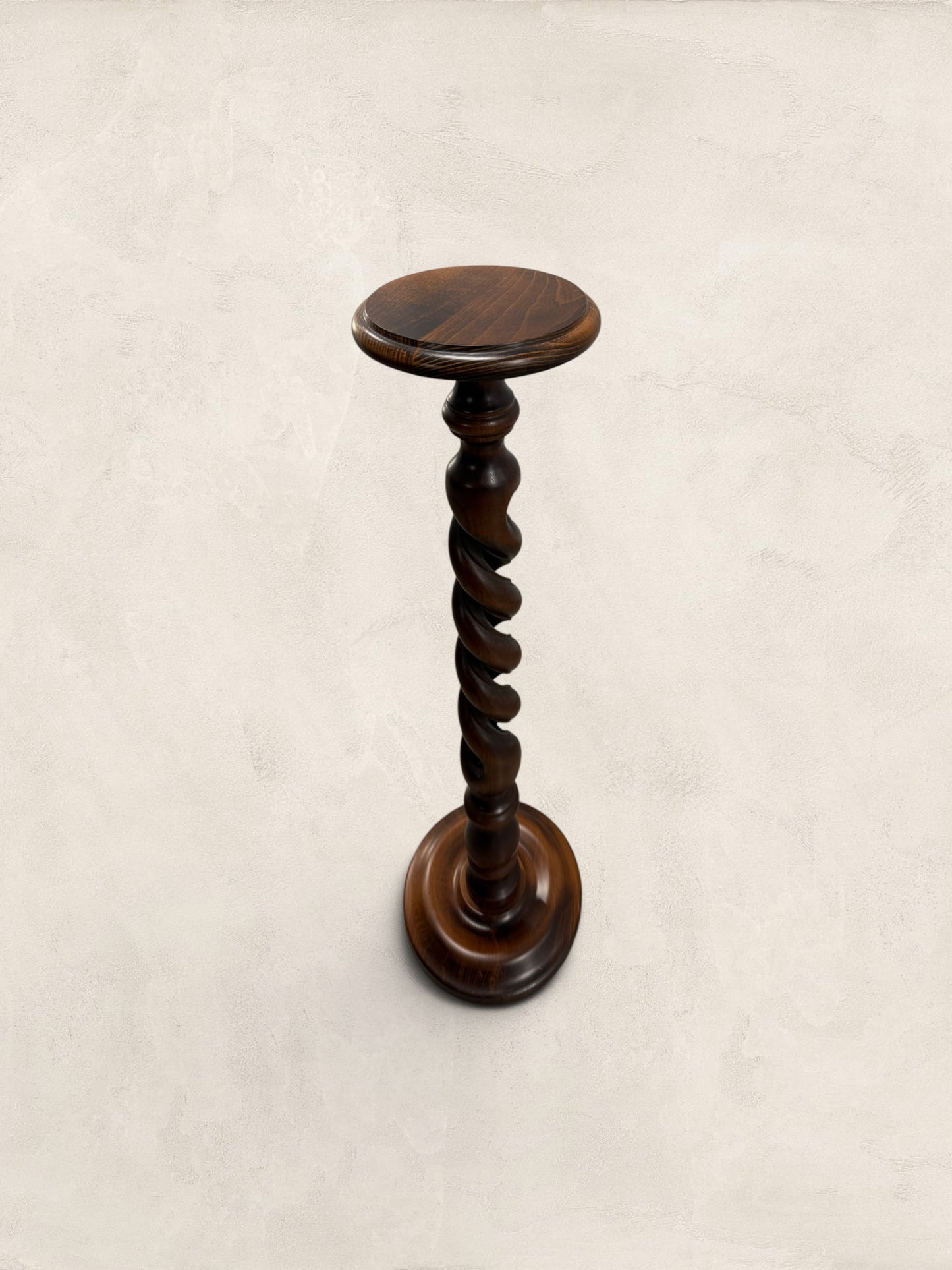 Large Barley Twist Wooden Plant Stand