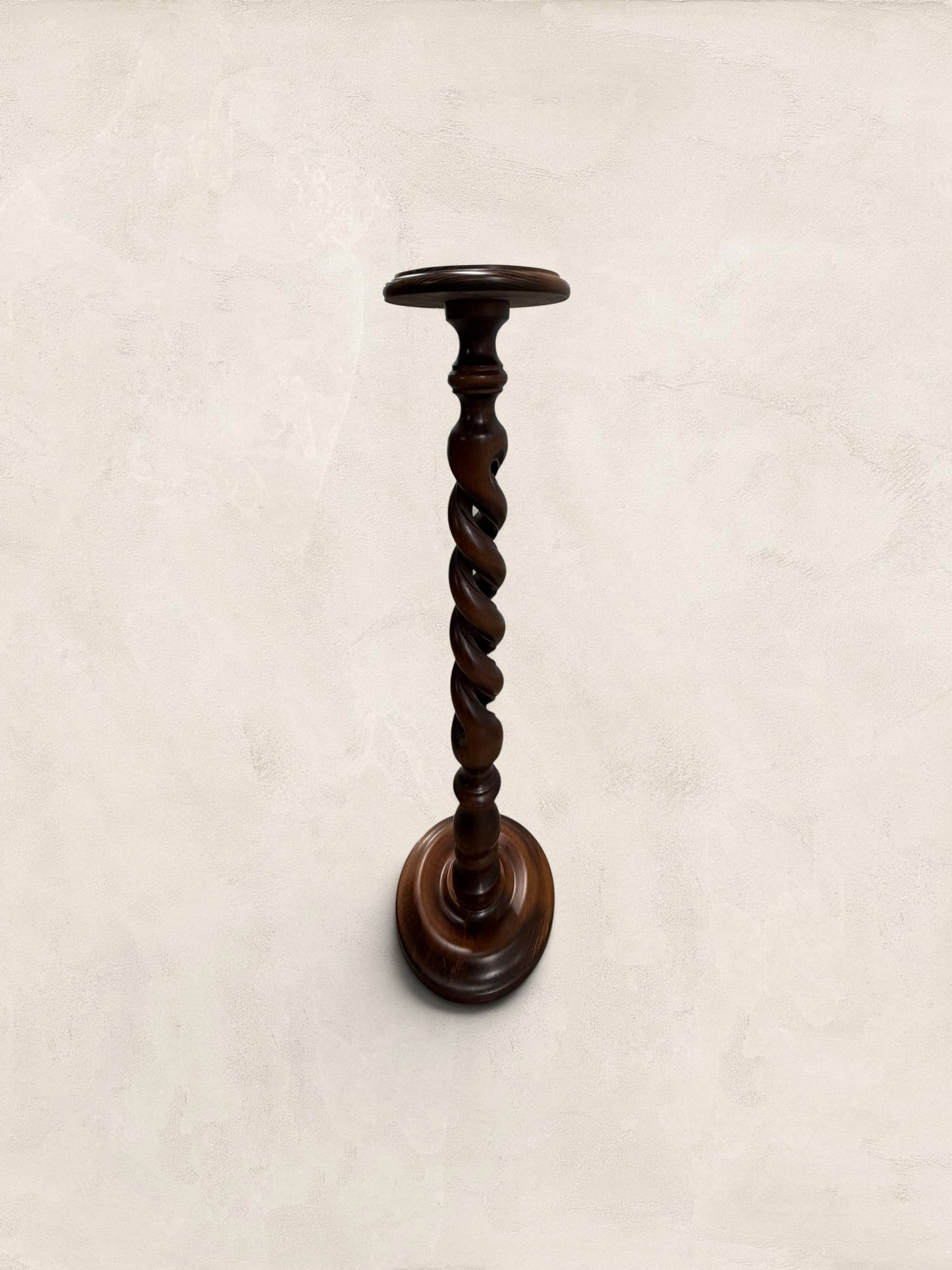 Large Barley Twist Wooden Plant Stand