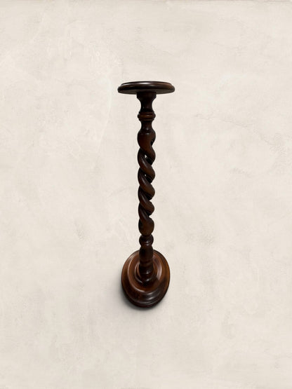 Large Barley Twist Wooden Plant Stand
