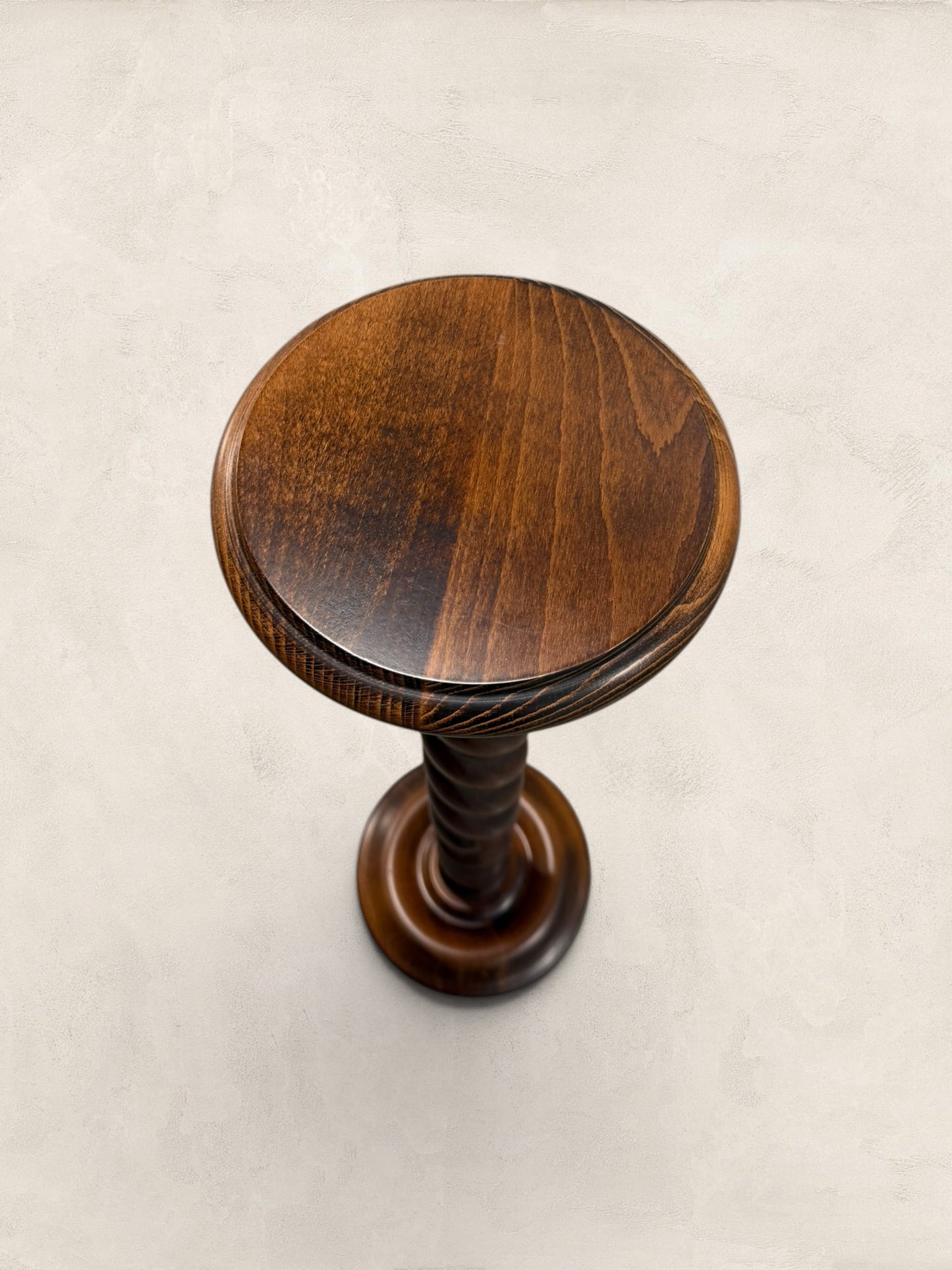 Large Barley Twist Wooden Plant Stand
