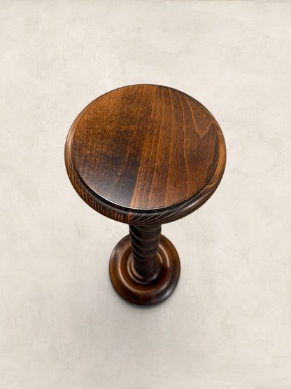 Large Barley Twist Wooden Plant Stand
