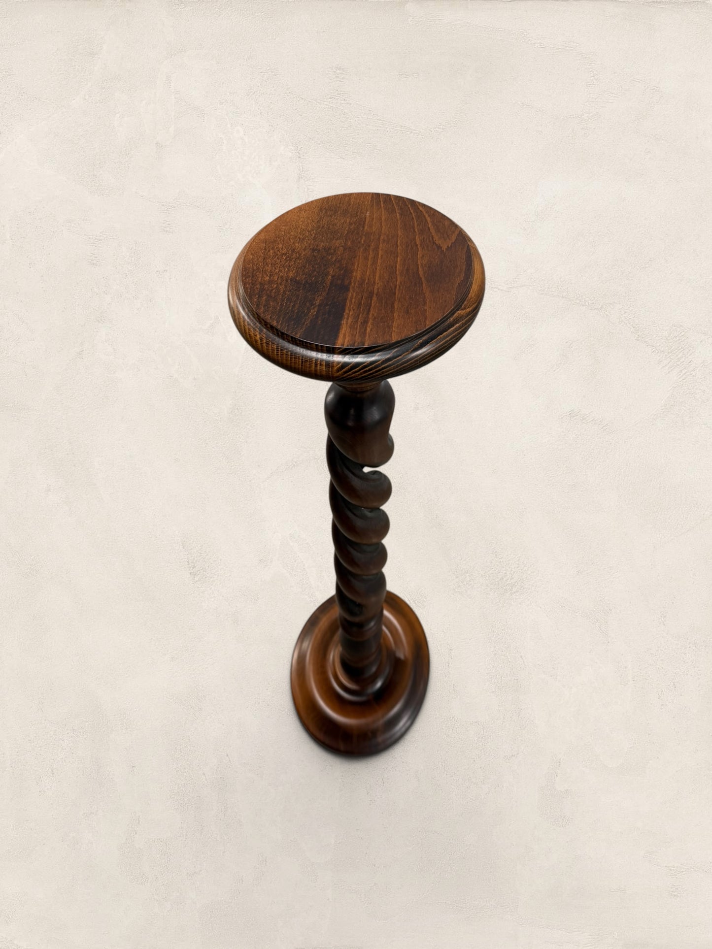 Large Barley Twist Wooden Plant Stand