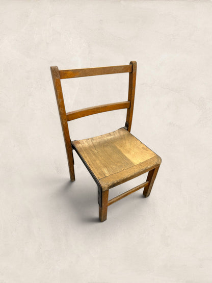 English Pine Children's Chairs, Set of Four