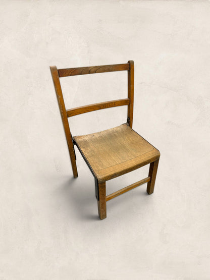 English Pine Children's Chairs, Set of Four