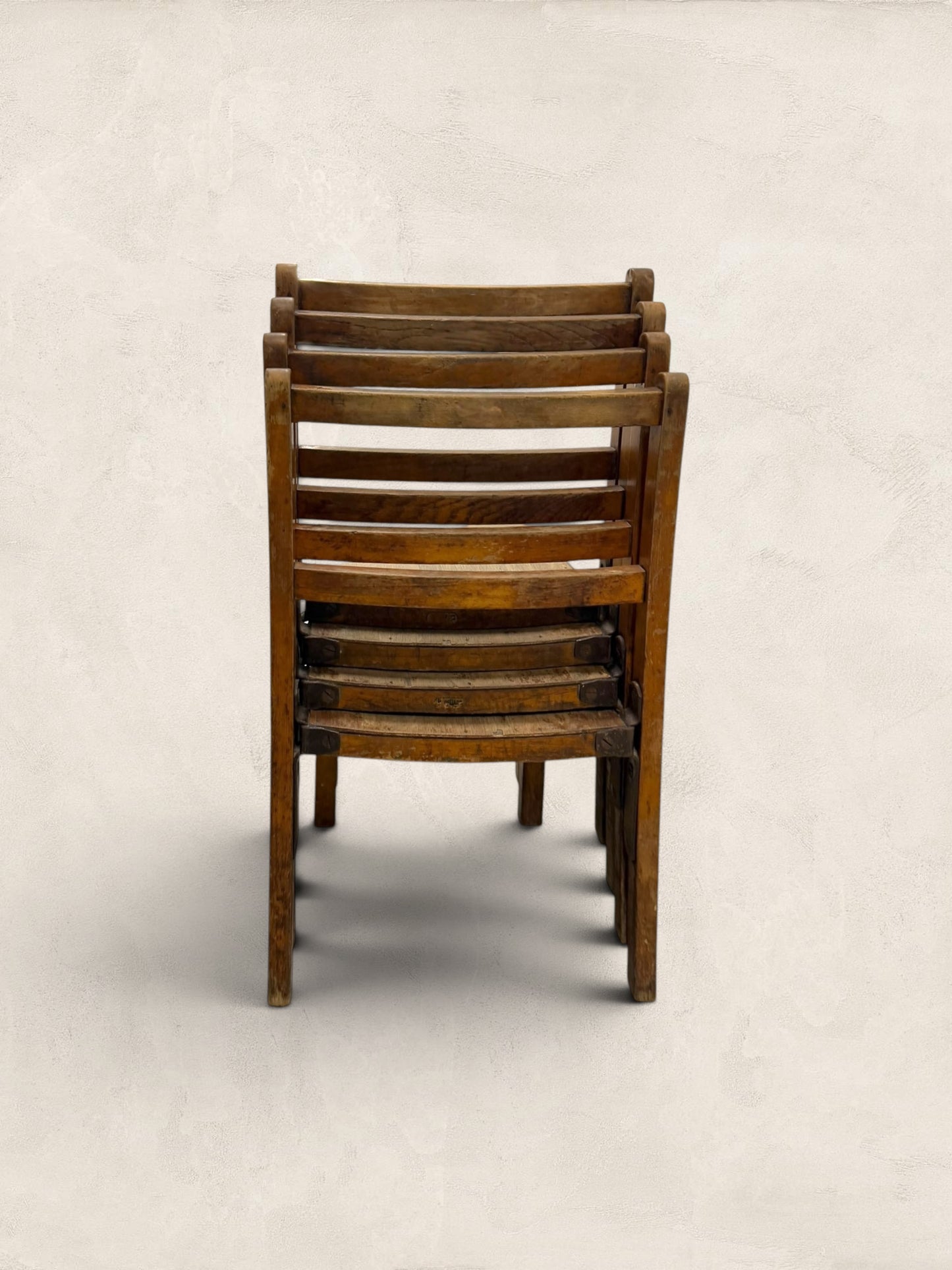 English Pine Children's Chairs, Set of Four