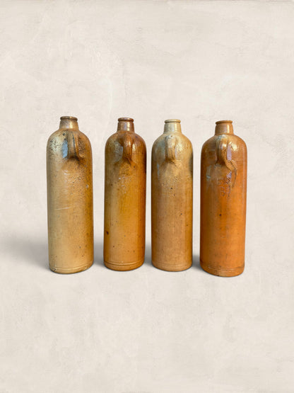 Set of Four Stoneware Bottles