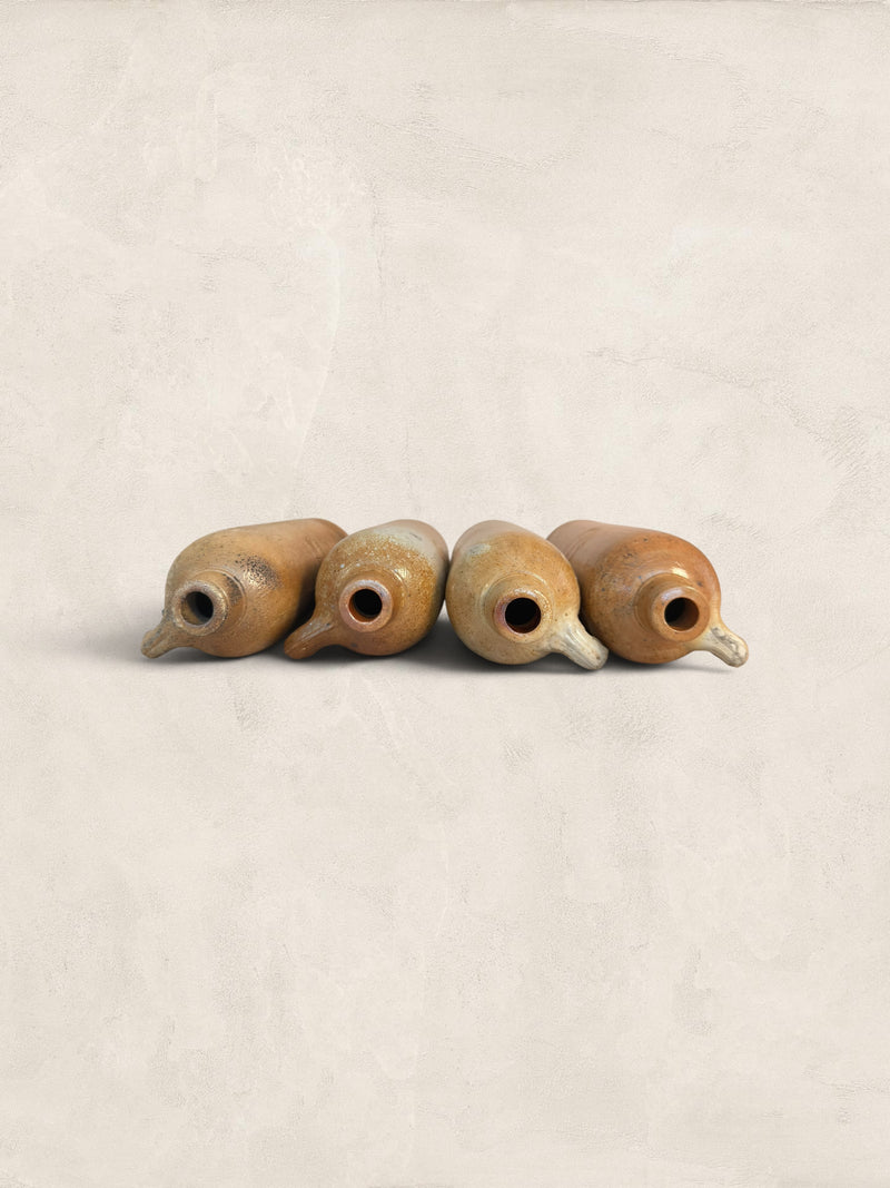 Set of Four Stoneware Bottles