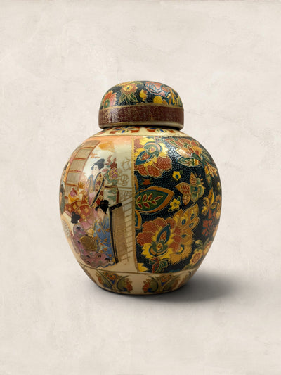 Small Ceramic Satsuma Ginger Jar