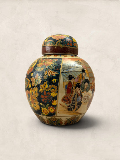 Small Ceramic Satsuma Ginger Jar