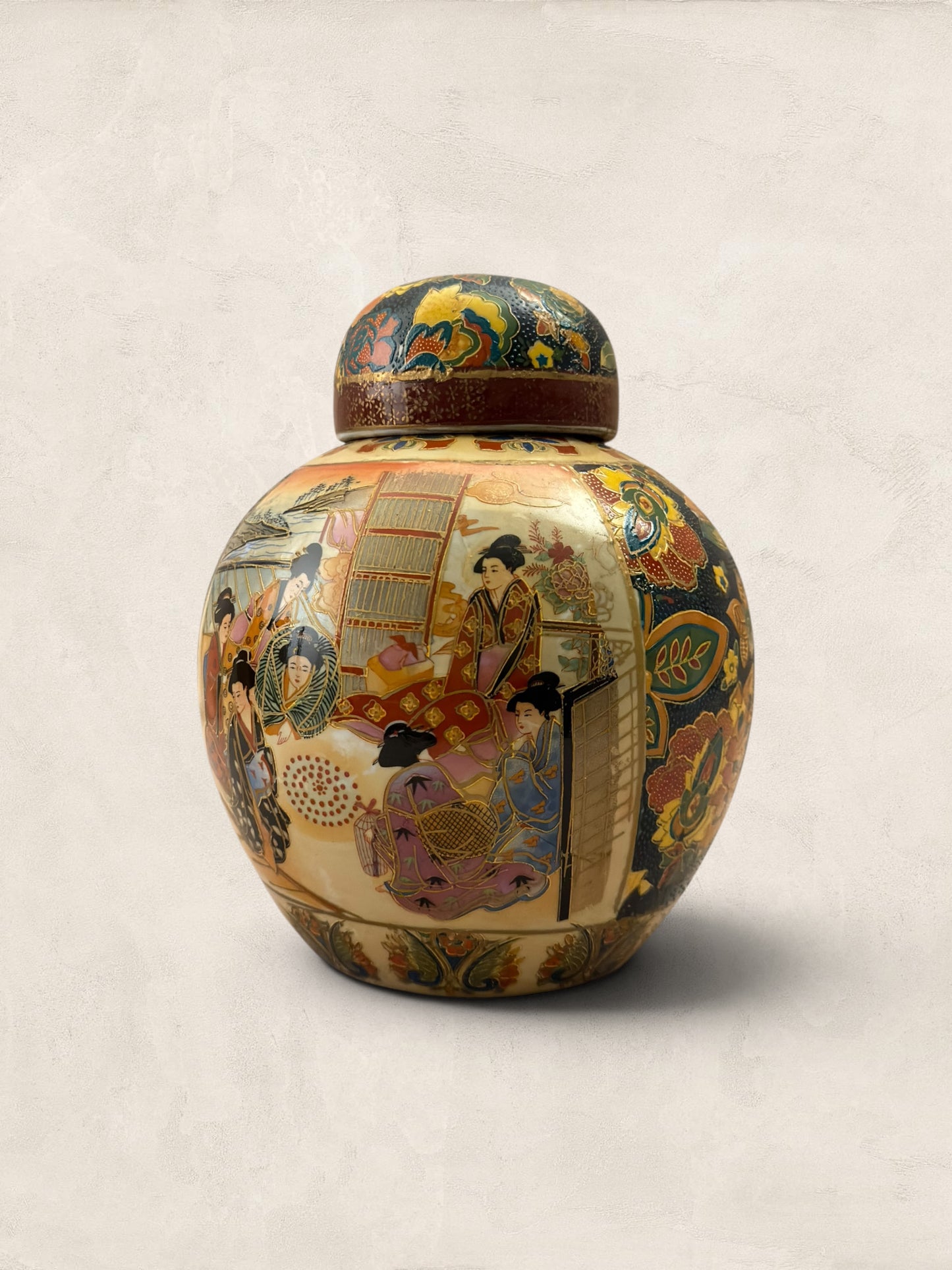 Small Ceramic Satsuma Ginger Jar