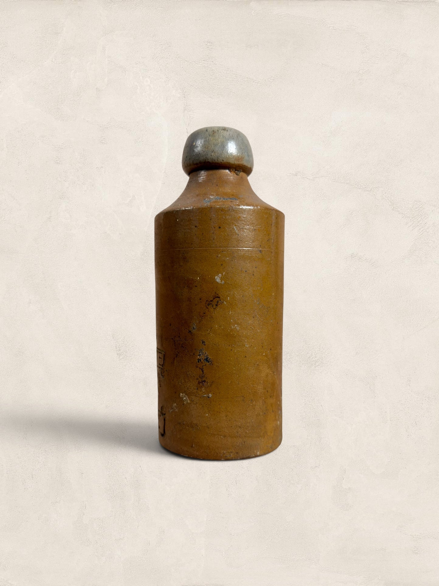 Victorian Salt-Glazed Stoneware Soda Bottle