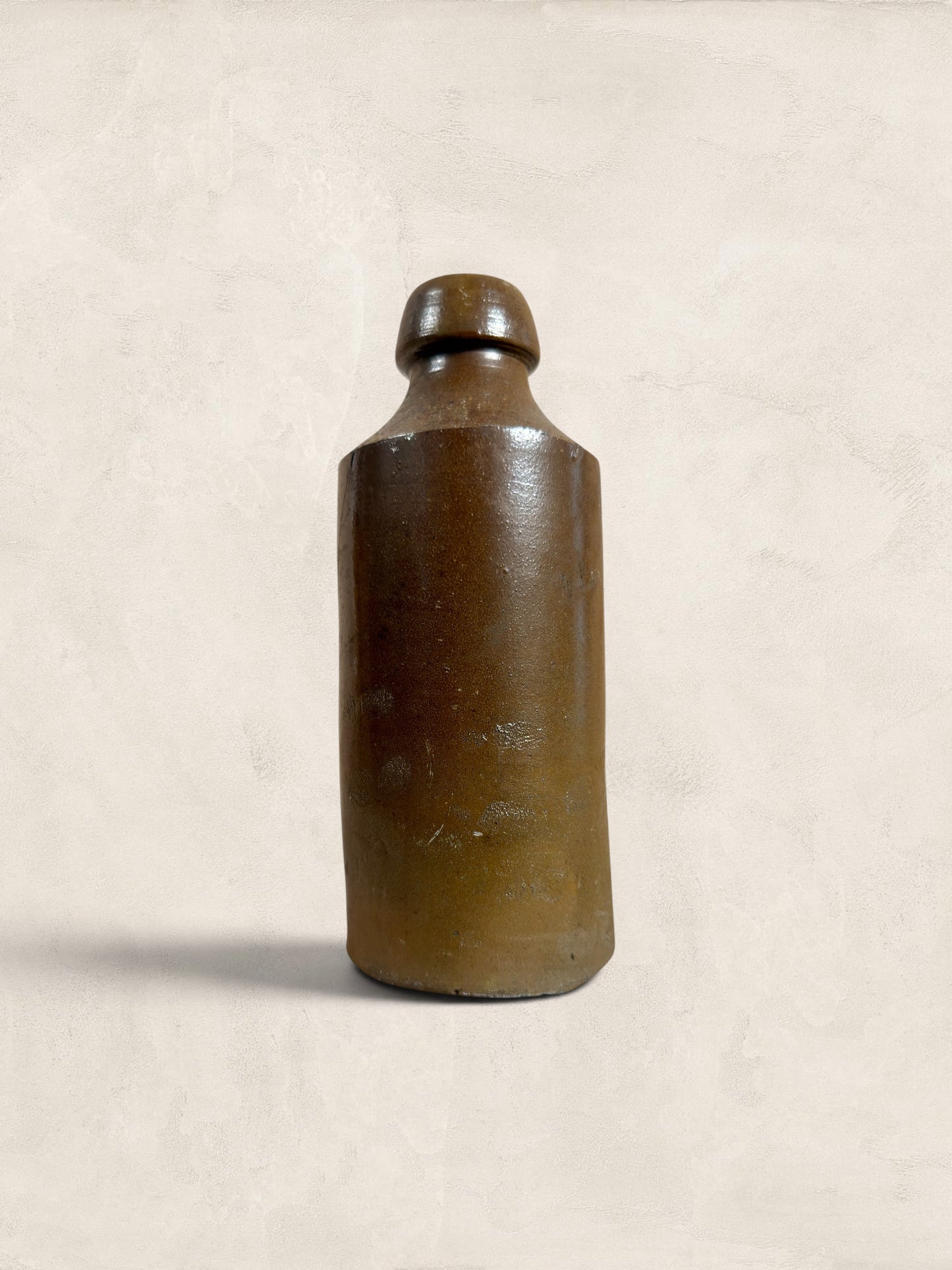 Victorian Salt-Glazed Stoneware Soda Bottle