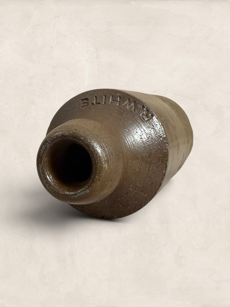 Victorian Salt-Glazed Stoneware Soda Bottle
