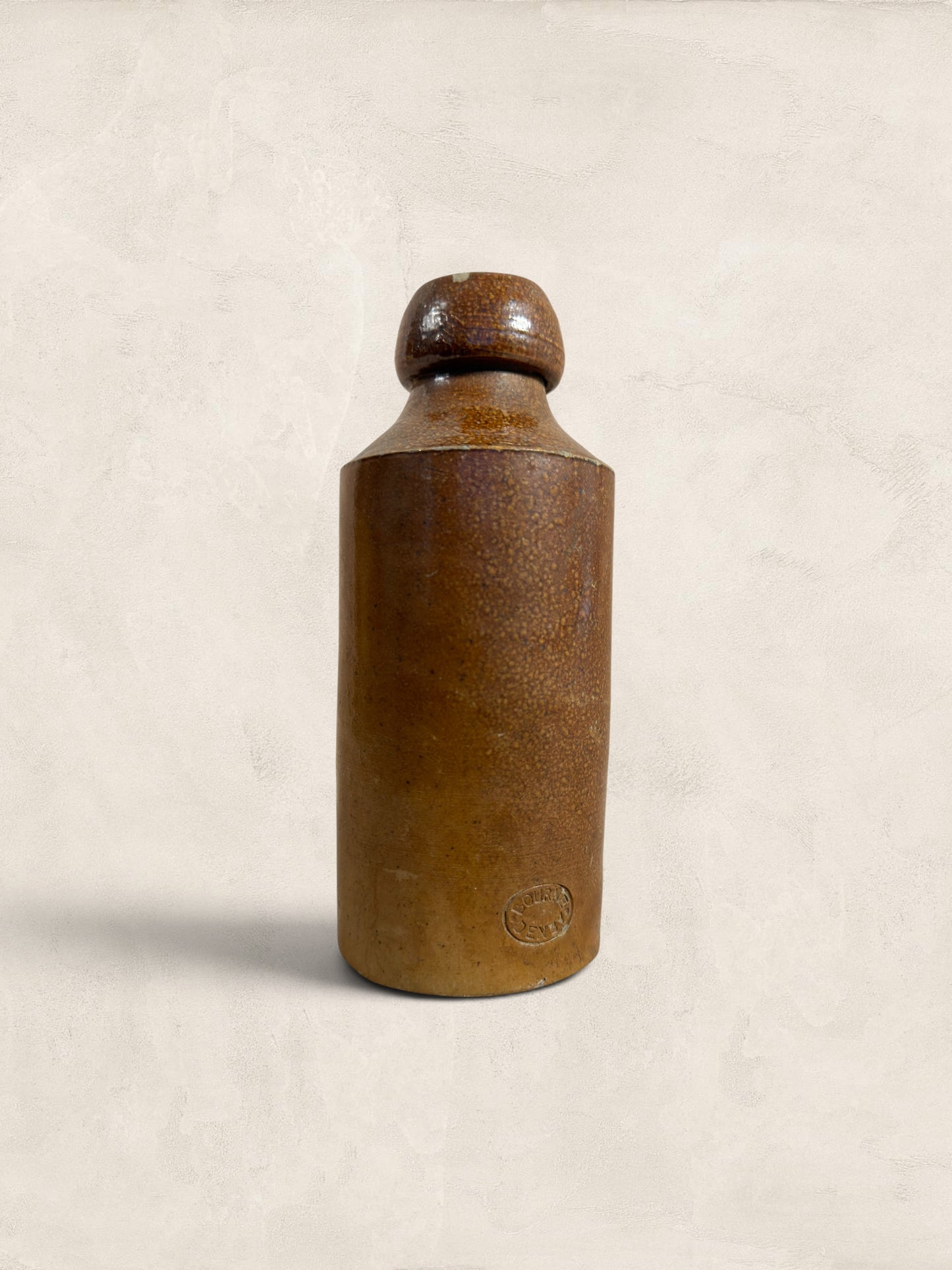 Victorian Salt-Glazed Stoneware Soda Bottle