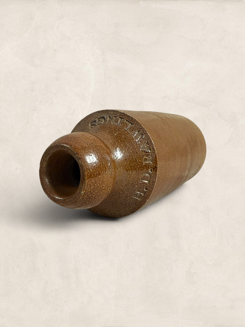Victorian Salt-Glazed Stoneware Soda Bottle