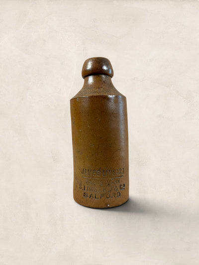Victorian Salt-Glazed Stoneware Soda Bottle