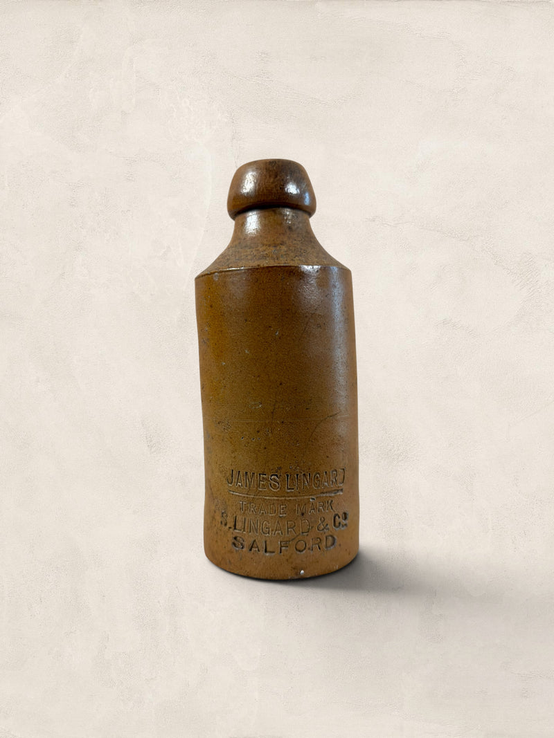 Victorian Salt-Glazed Stoneware Soda Bottle