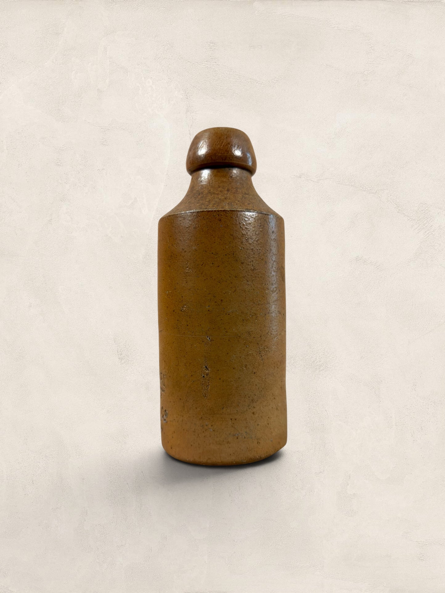 Victorian Salt-Glazed Stoneware Soda Bottle