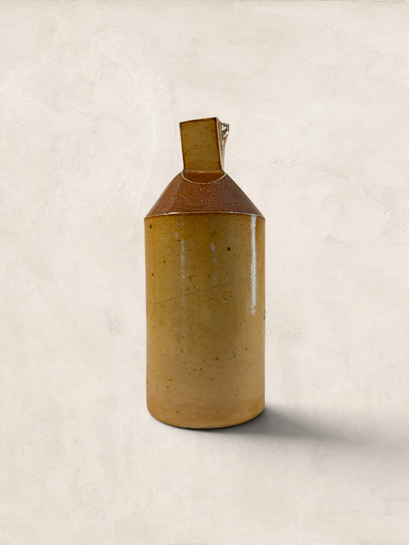 Victorian Salt-Glazed Stoneware Ink Bottle