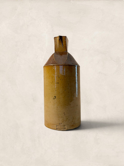 Victorian Salt-Glazed Stoneware Ink Bottle