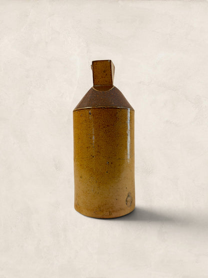 Victorian Salt-Glazed Stoneware Ink Bottle