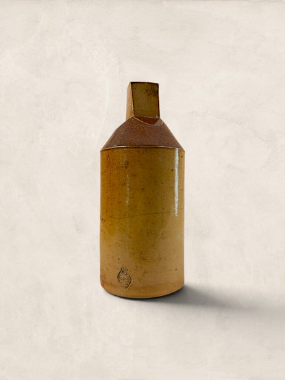 Victorian Salt-Glazed Stoneware Ink Bottle