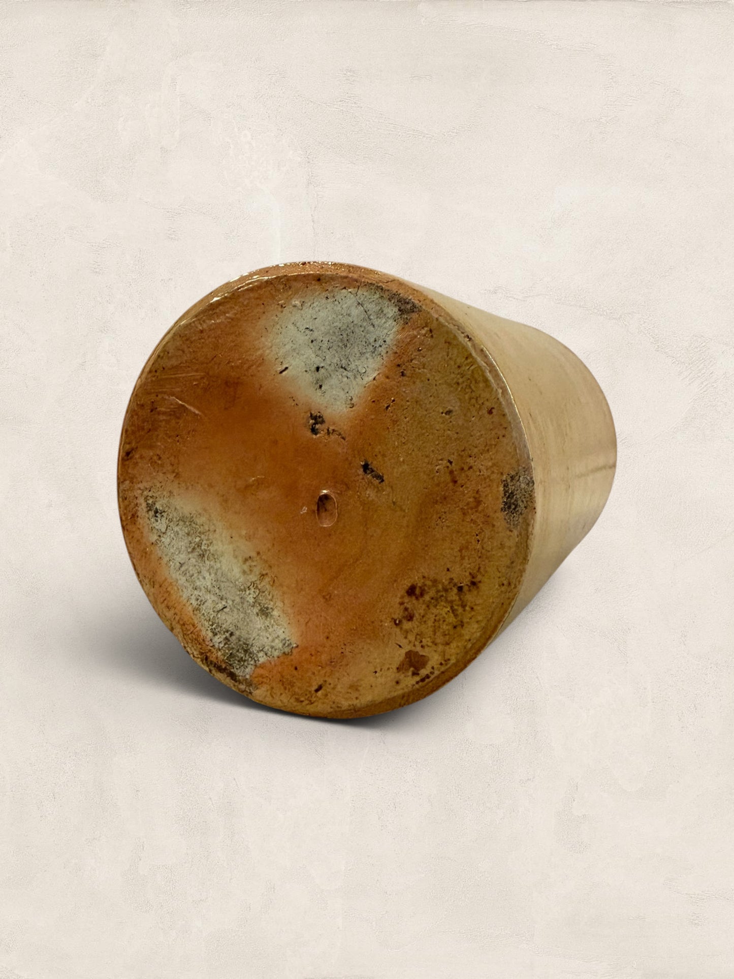 Victorian Salt-Glazed Stoneware Ink Bottle