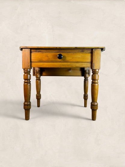 Victorian Pine Drop-Leaf Kitchen Table