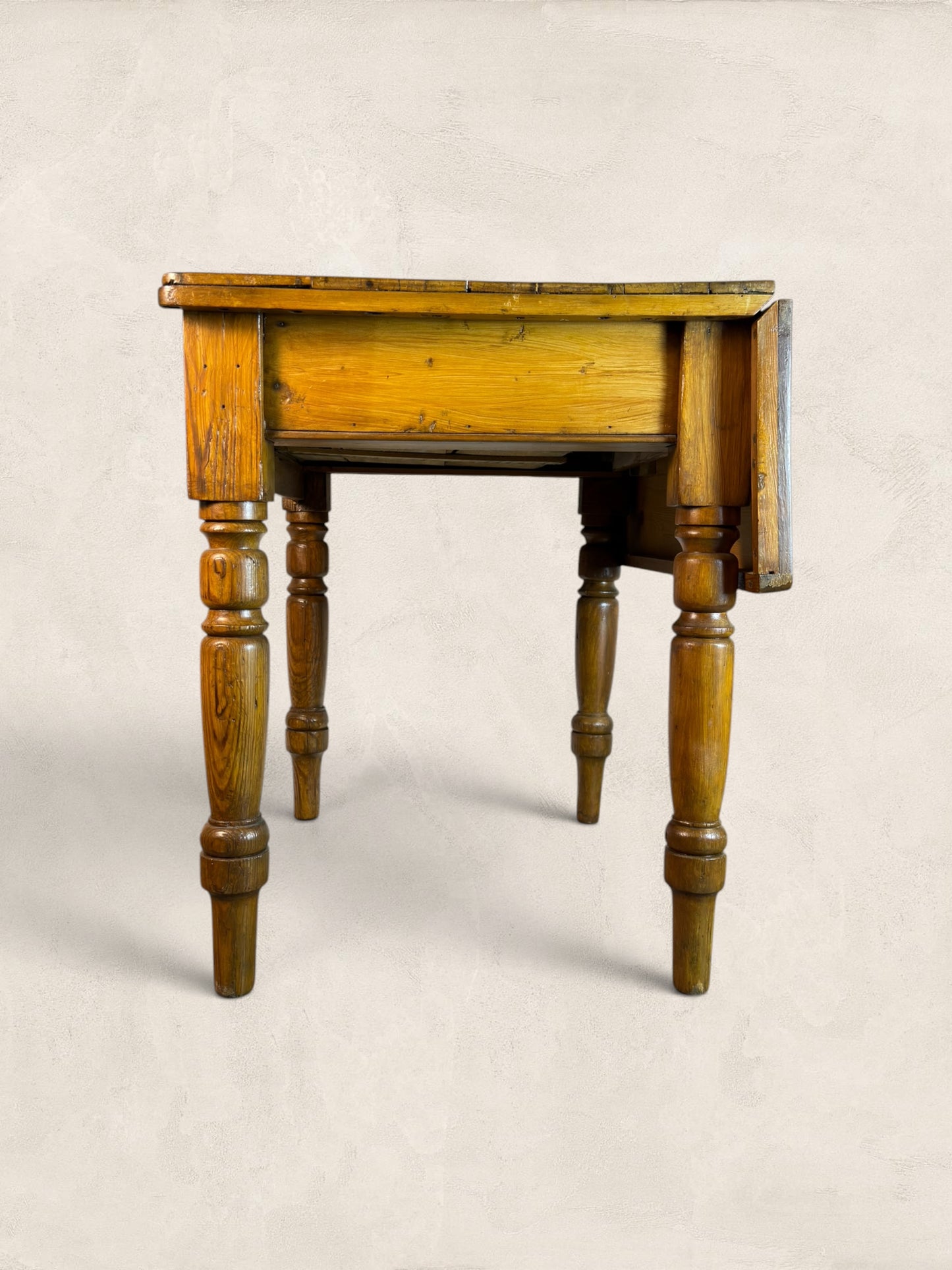 Victorian Pine Drop-Leaf Kitchen Table