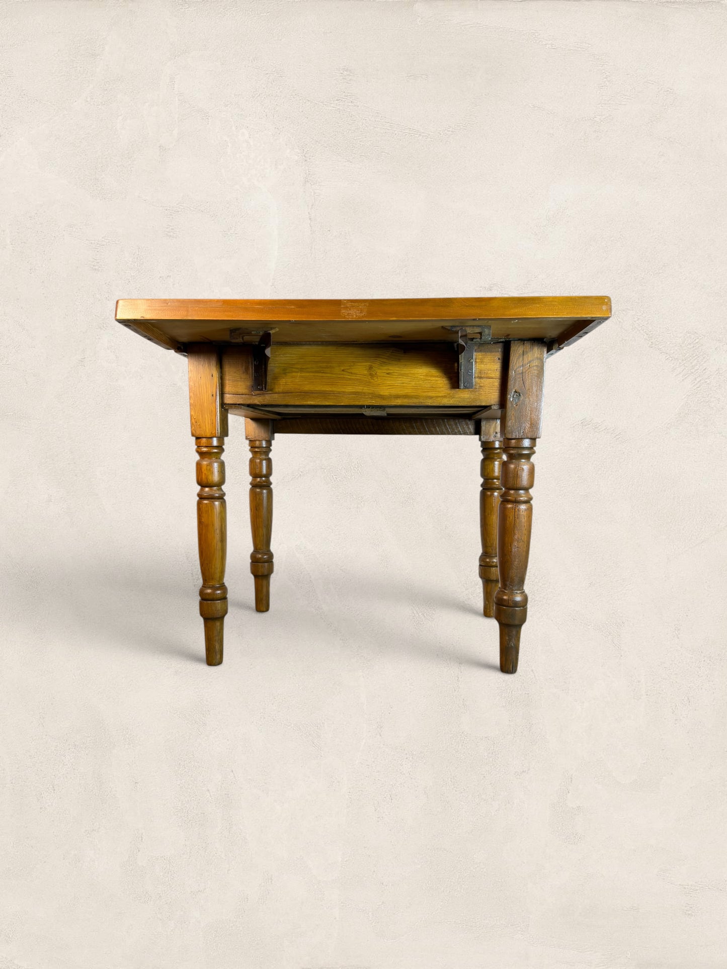 Victorian Pine Drop-Leaf Kitchen Table