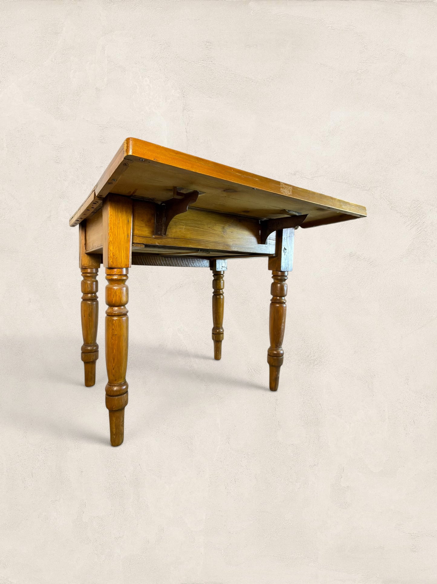 Victorian Pine Drop-Leaf Kitchen Table