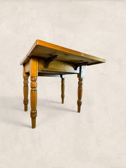 Victorian Pine Drop-Leaf Kitchen Table