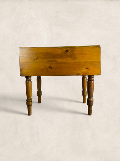 Victorian Pine Drop-Leaf Kitchen Table