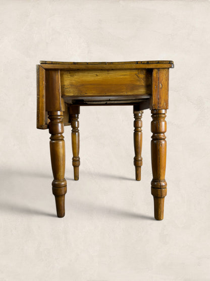 Victorian Pine Drop-Leaf Kitchen Table