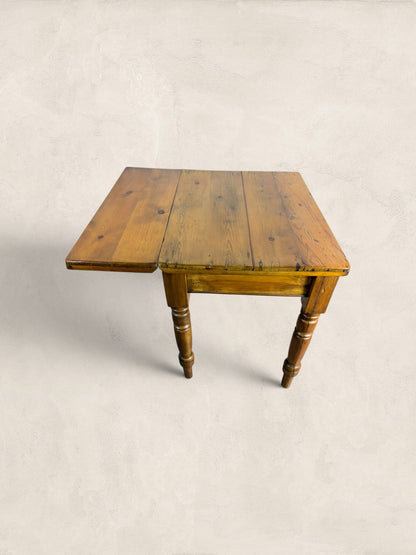 Victorian Pine Drop-Leaf Kitchen Table