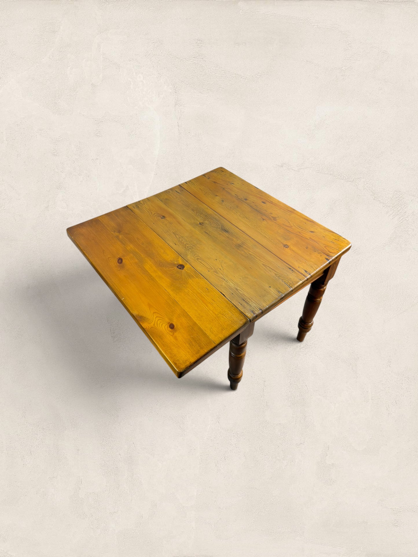 Victorian Pine Drop-Leaf Kitchen Table